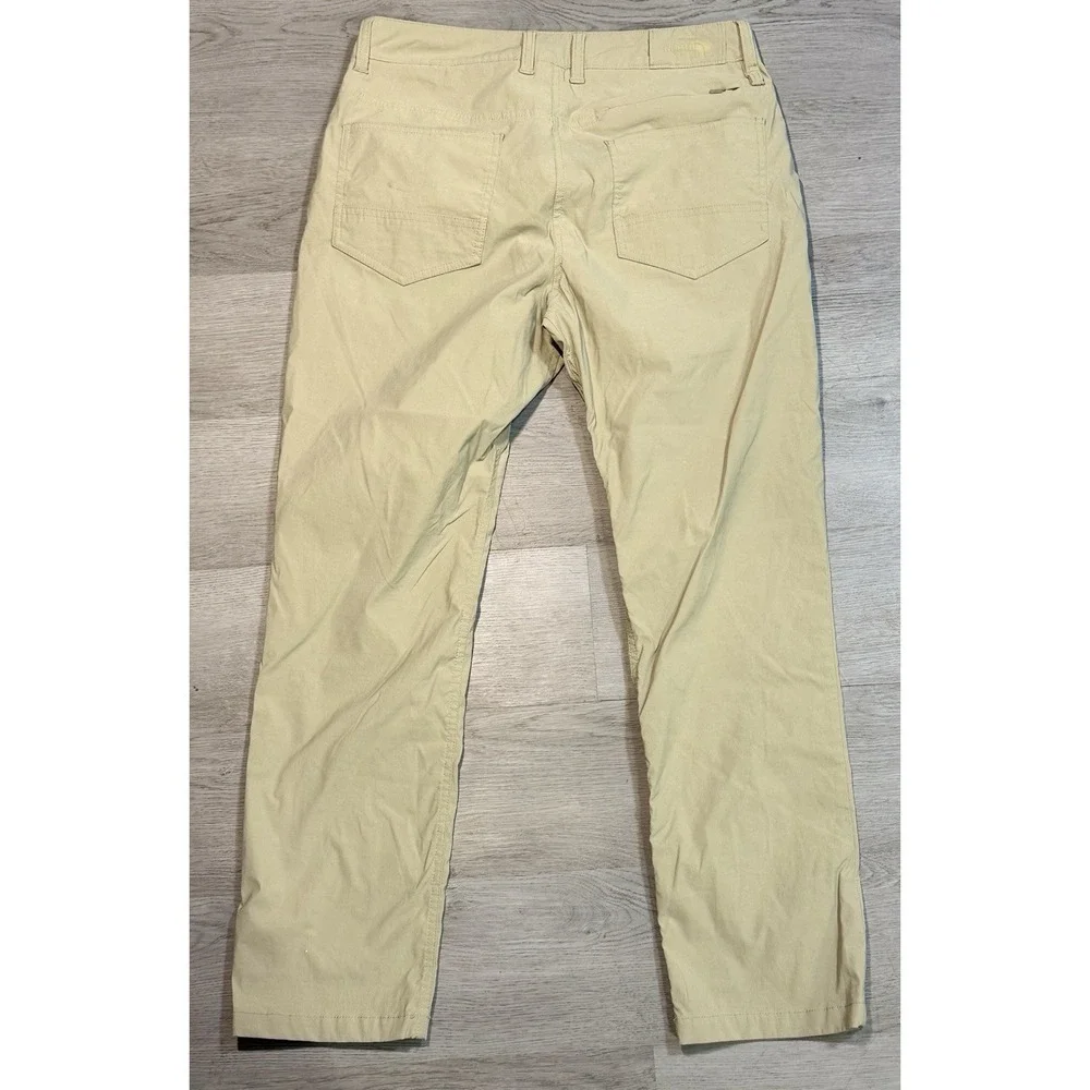 The North Face Sprag Pants Men's 32x28 Khaki Straight Leg Stretch Hiking Outdoor